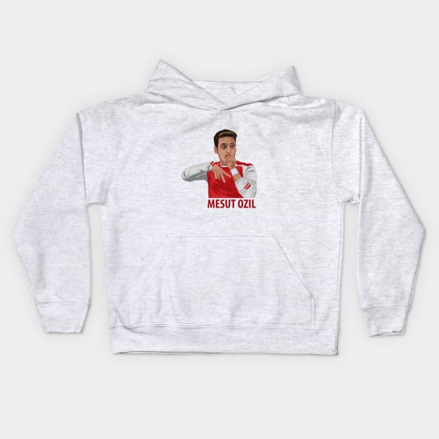 Mesut Ozil Kids Hoodie by siddick49